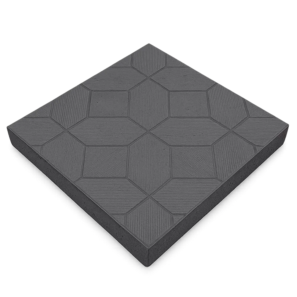 Тротуарная плитка «Ковер» чёрная